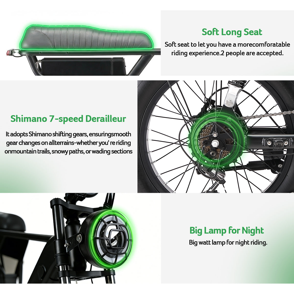 Yangor Y20 Plus E-Bike – Premium-Version mit  Hinterradfederung– 250W | 48V 15Ah | 20×4,0"