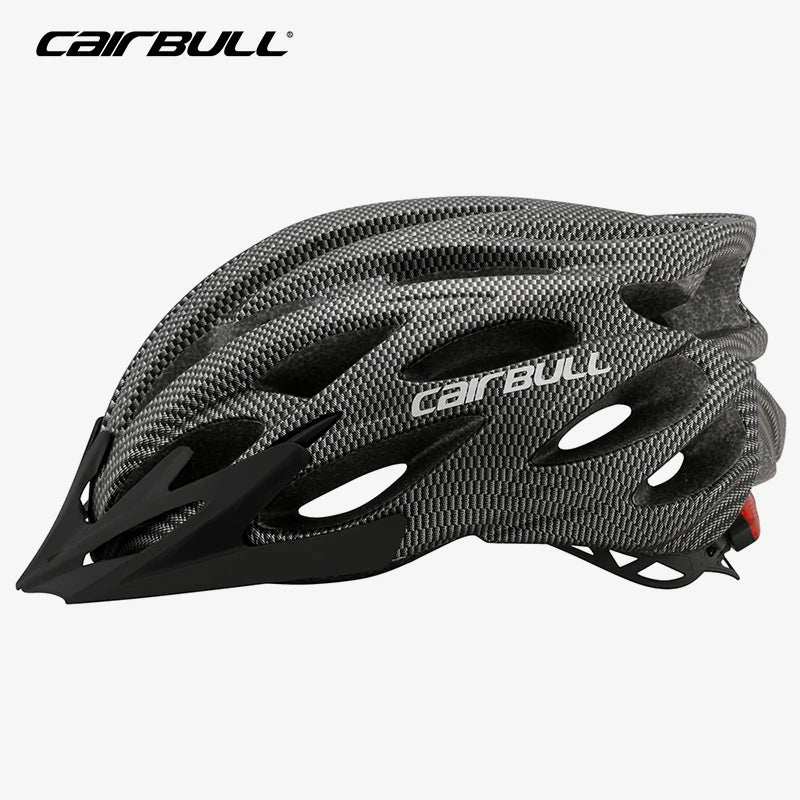 CAIRBULL Fahrradhelm mit Visier M/L 54–62 cm – LED MTB E-Bike Helm für Damen & Herren