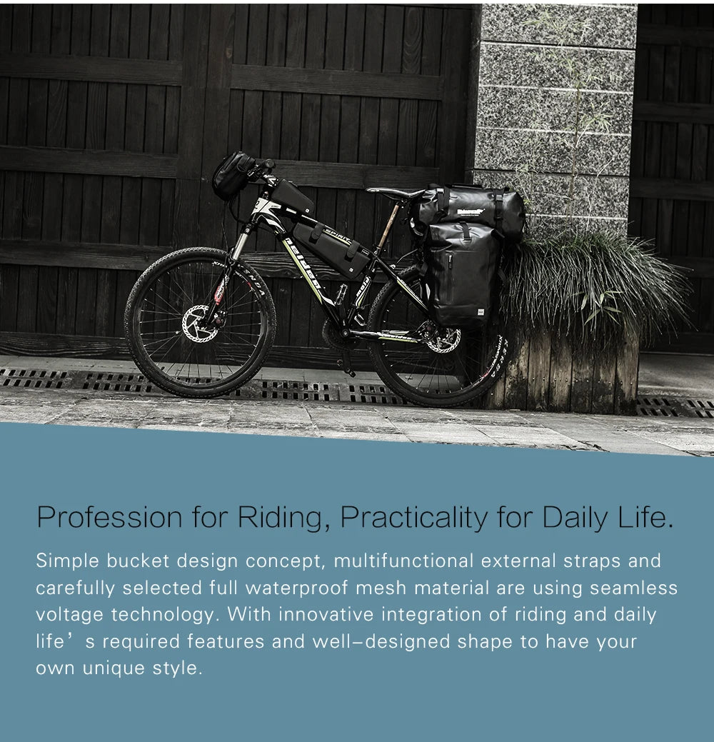 Premium 20L Fahrrad-Gepäcktasche – wasserdicht & vielseitig