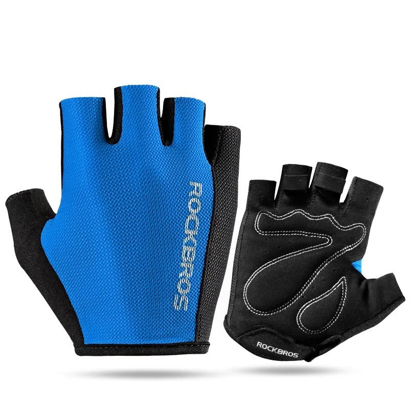 ROCKBROS Fahrradhandschuhe – Halbfinger, atmungsaktiv & stoßabsorbierend