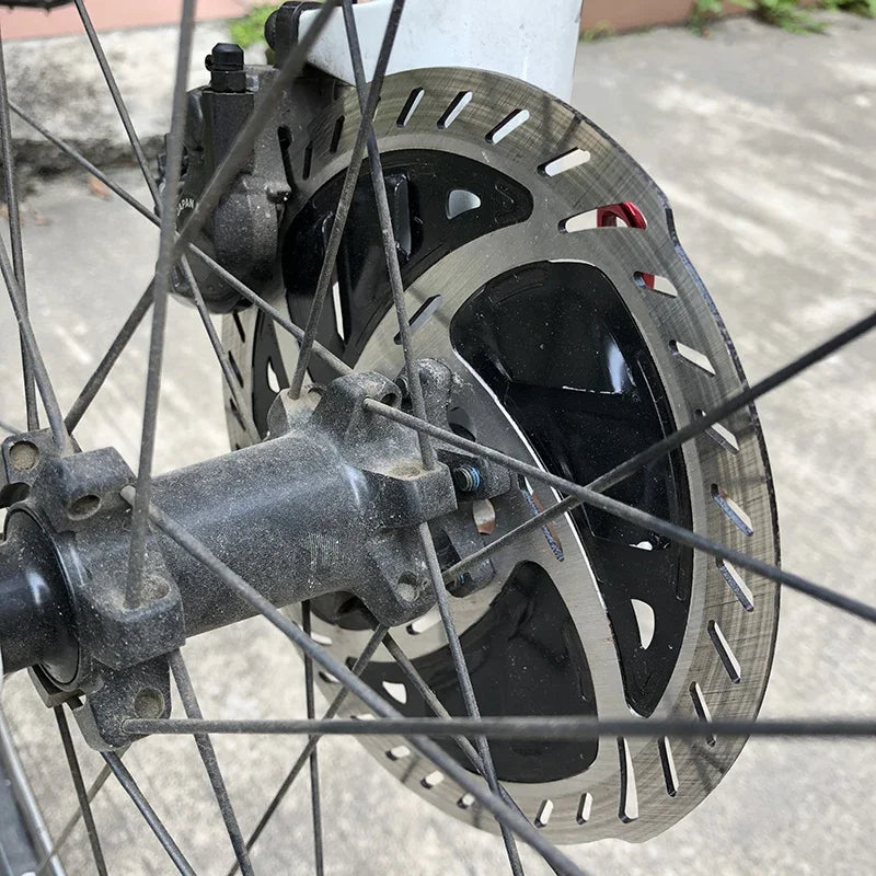 Fahrrad-Bremsscheibe 140/160 mm – 6-Loch – Edelstahl – mit Kühlrippen