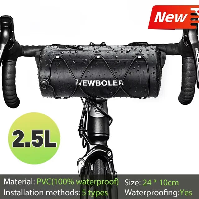 NEWBOLER Fahrrad-Lenkertasche 2,5 L – Wasserabweisende Fahrradtasche für Lenker, E-Bike & Trekkingrad