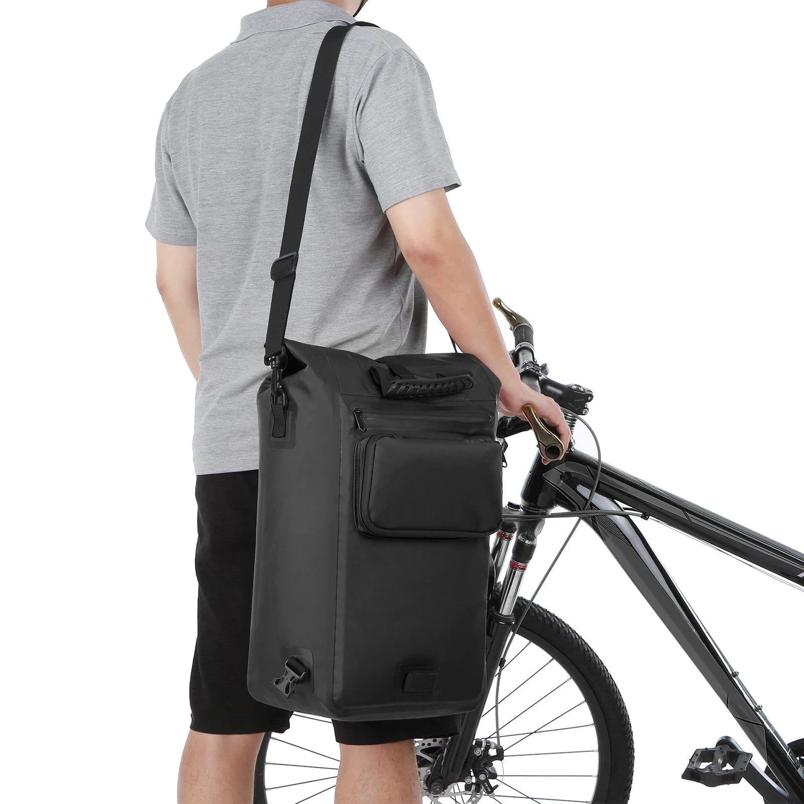 3-in-1 Wasserdichte Fahrrad-Gepäckträgertasche