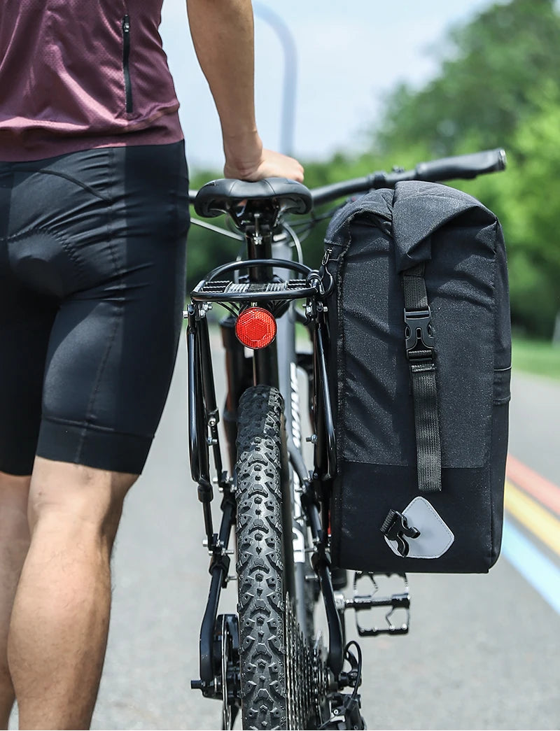 WEST BIKING Premium Wasserdichte Fahrrad-Gepäckträgertasche 17–29 L