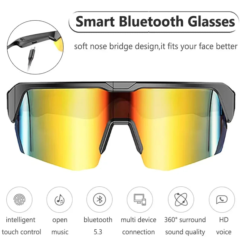 Bluetooth Sport-Sonnenbrille mit Musik & Telefonfunktion – UV400