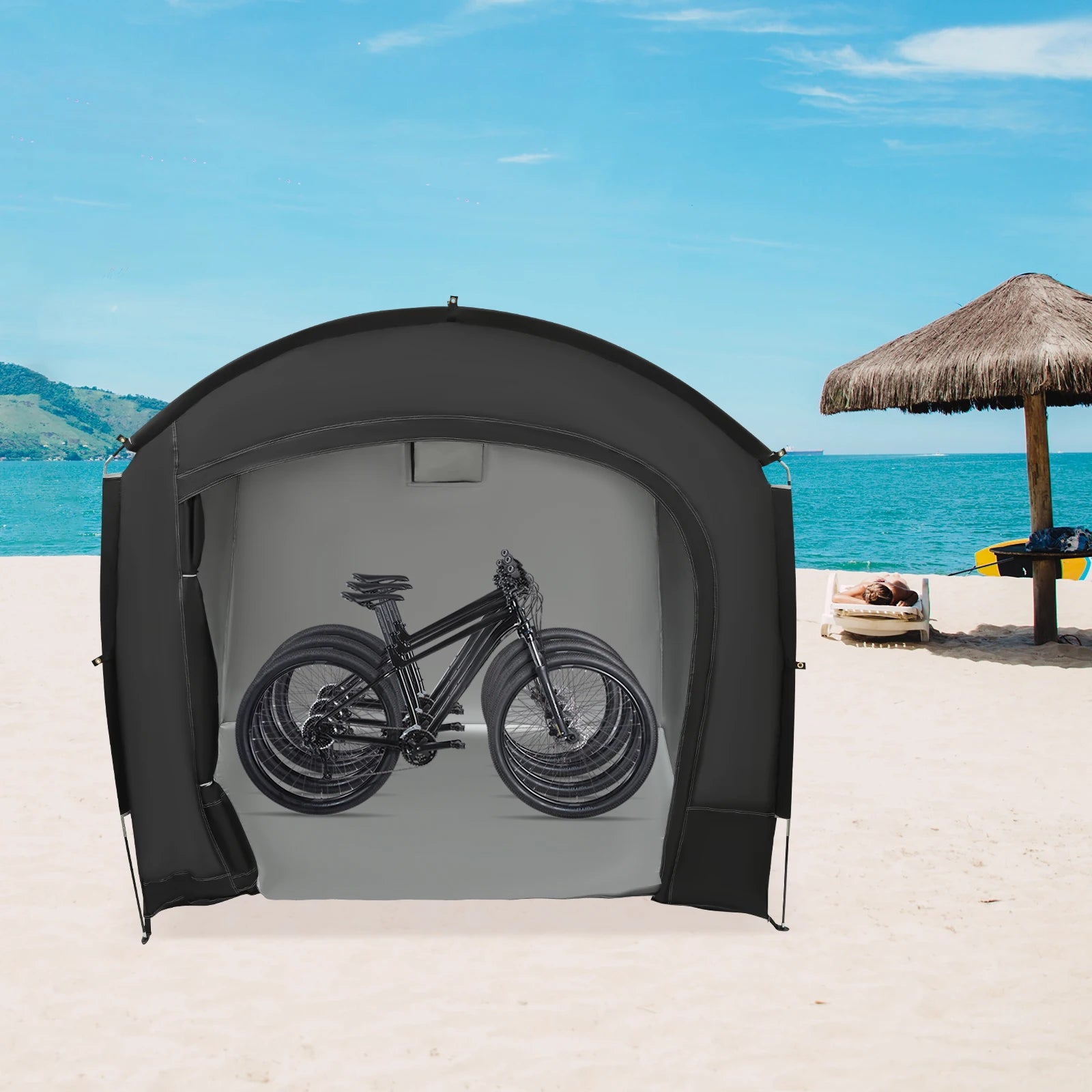 Premium Fahrrad- & E-Bike-Schutzzelt – Platz für bis zu 4 Fahrräder
