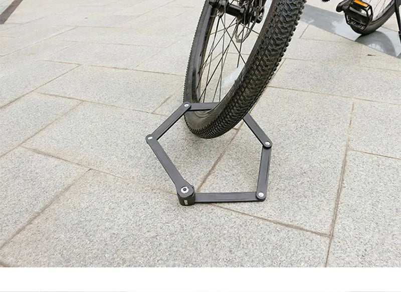 Fahrrad Faltschloss mit Schlüssel – Robustes Fahrradschloss – Kompakt & Tragbar – Diebstahlschutz für Fahrrad & E-Bike