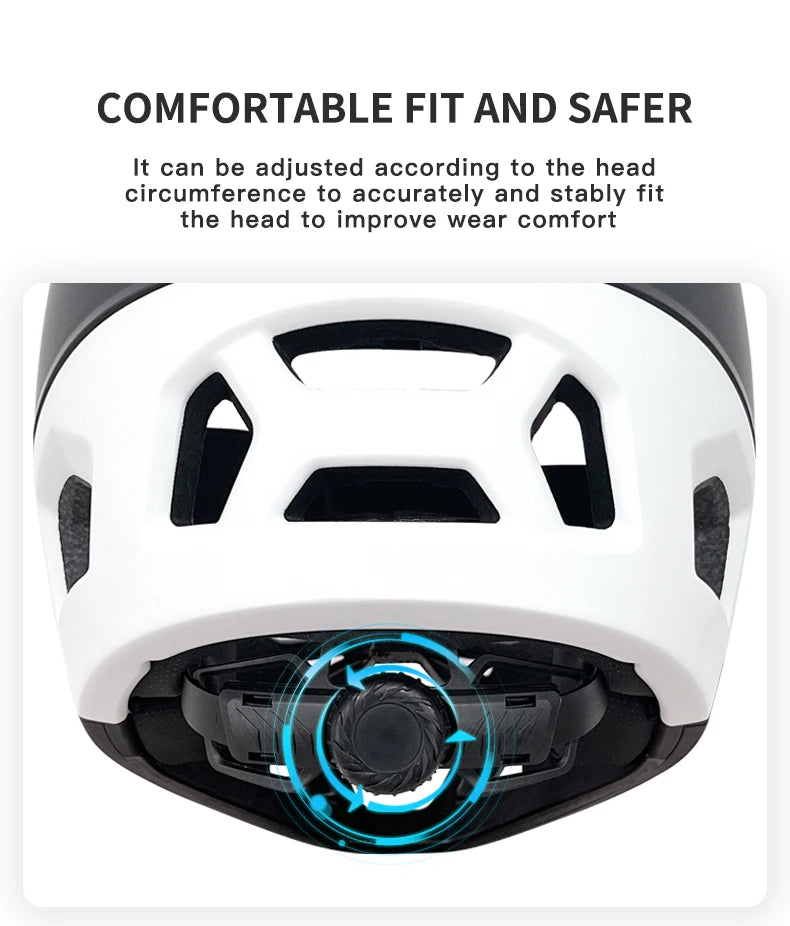 Premium Full-Face MTB Fahrradhelm – Downhill & E-Bike – EN 1078 – CE Belüftungsöffnungen