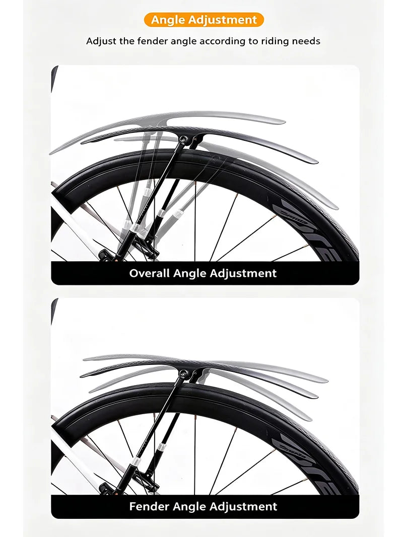 Fahrrad Schutzblech hinten – Verstellbar & extra breit – MTB & E-Bike Spritzschutz