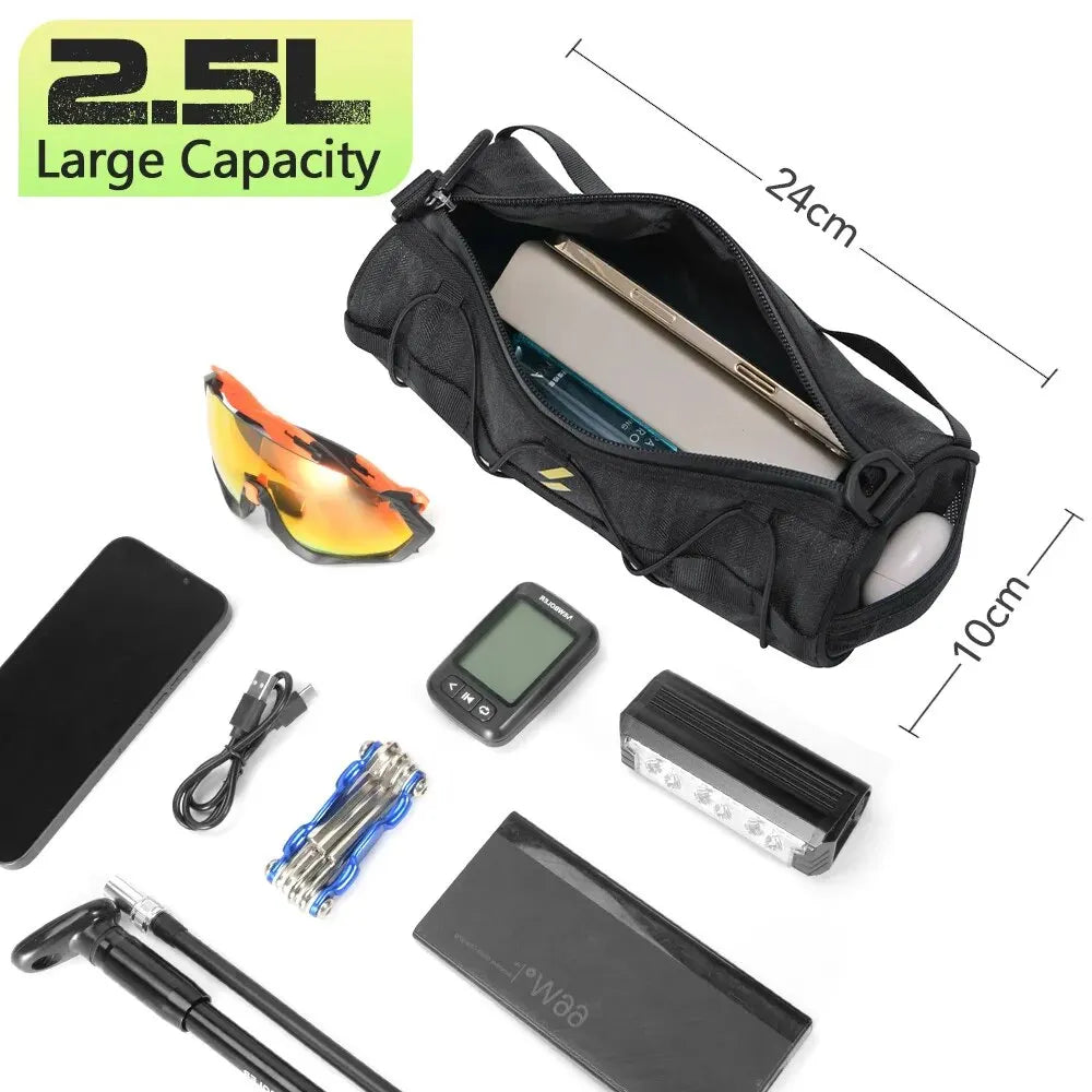 NEWBOLER Fahrrad-Lenkertasche 2,5 L – Wasserabweisende Fahrradtasche für Lenker, E-Bike & Trekkingrad