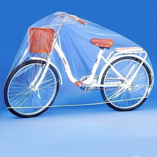Einweg Fahrradabdeckung – Wasserdichter Schutz vor Regen, Staub & Schmutz – transparente Fahrrad- & E-Bike-Abdeckung 200 × 120 cm