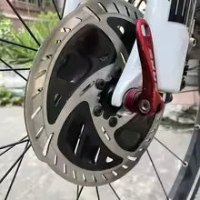 Fahrrad-Bremsscheibe 140/160 mm – 6-Loch – Edelstahl – mit Kühlrippen