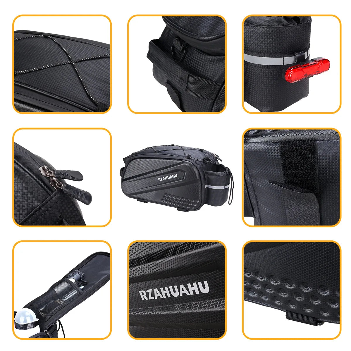 Große Fahrrad-Gepäckträgertasche – Extra viel Stauraum & wasserfest