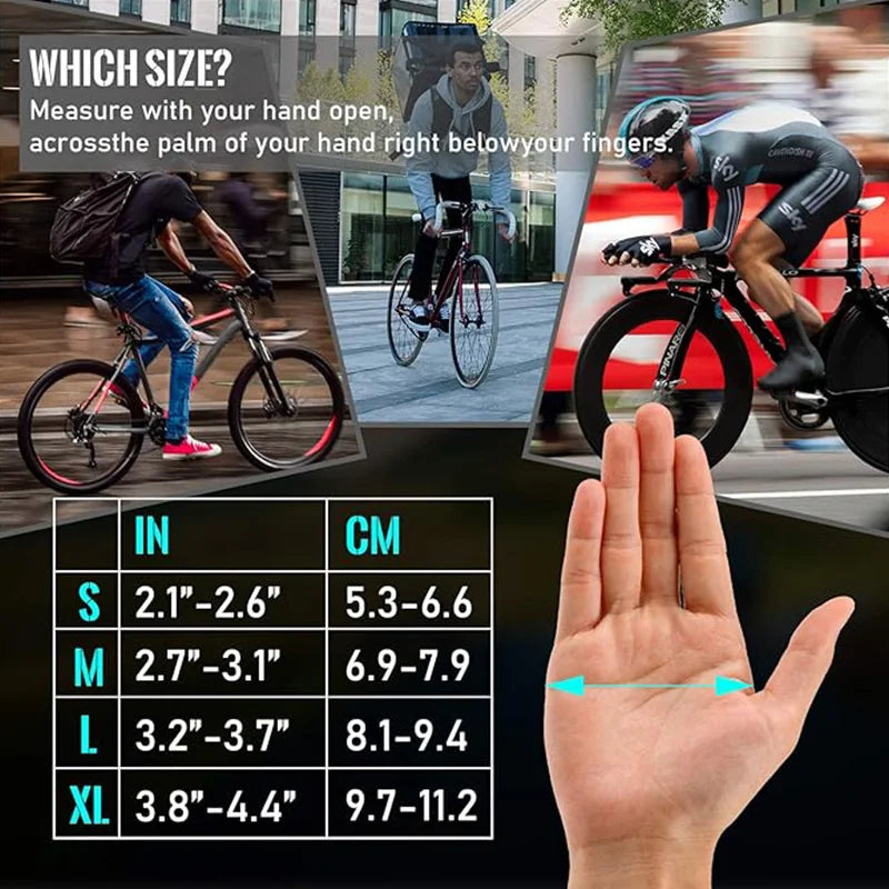 Fahrradhandschuhe Langfinger – Rutschfest & Stoßdämpfend
