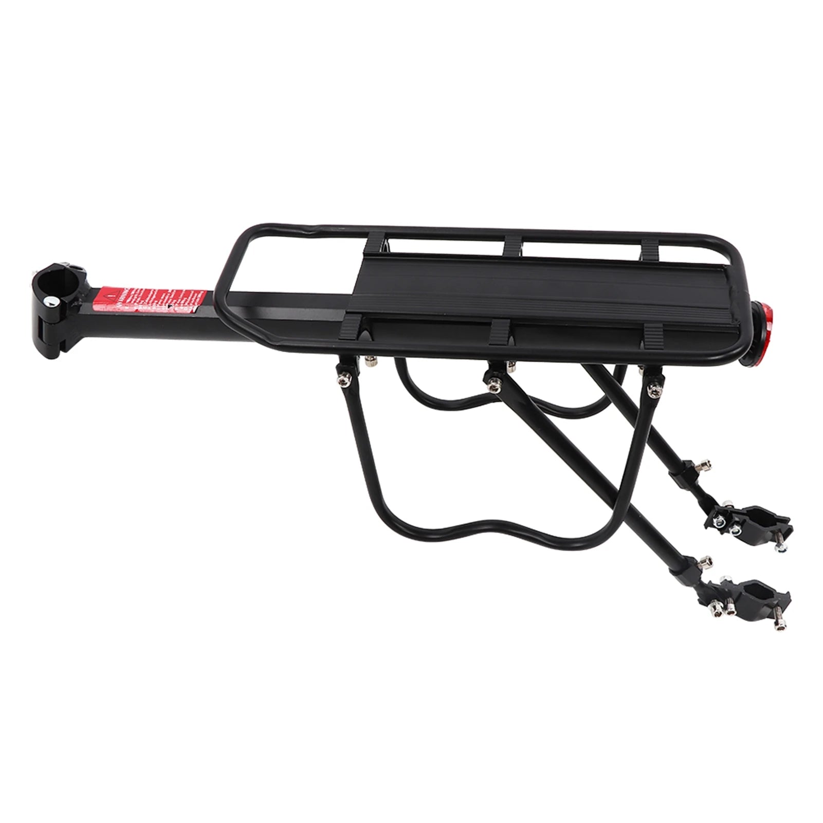 WJ01 Fahrrad-Gepäckträger aus Aluminium – schwarzer Gepäckträger für das Hinterrad