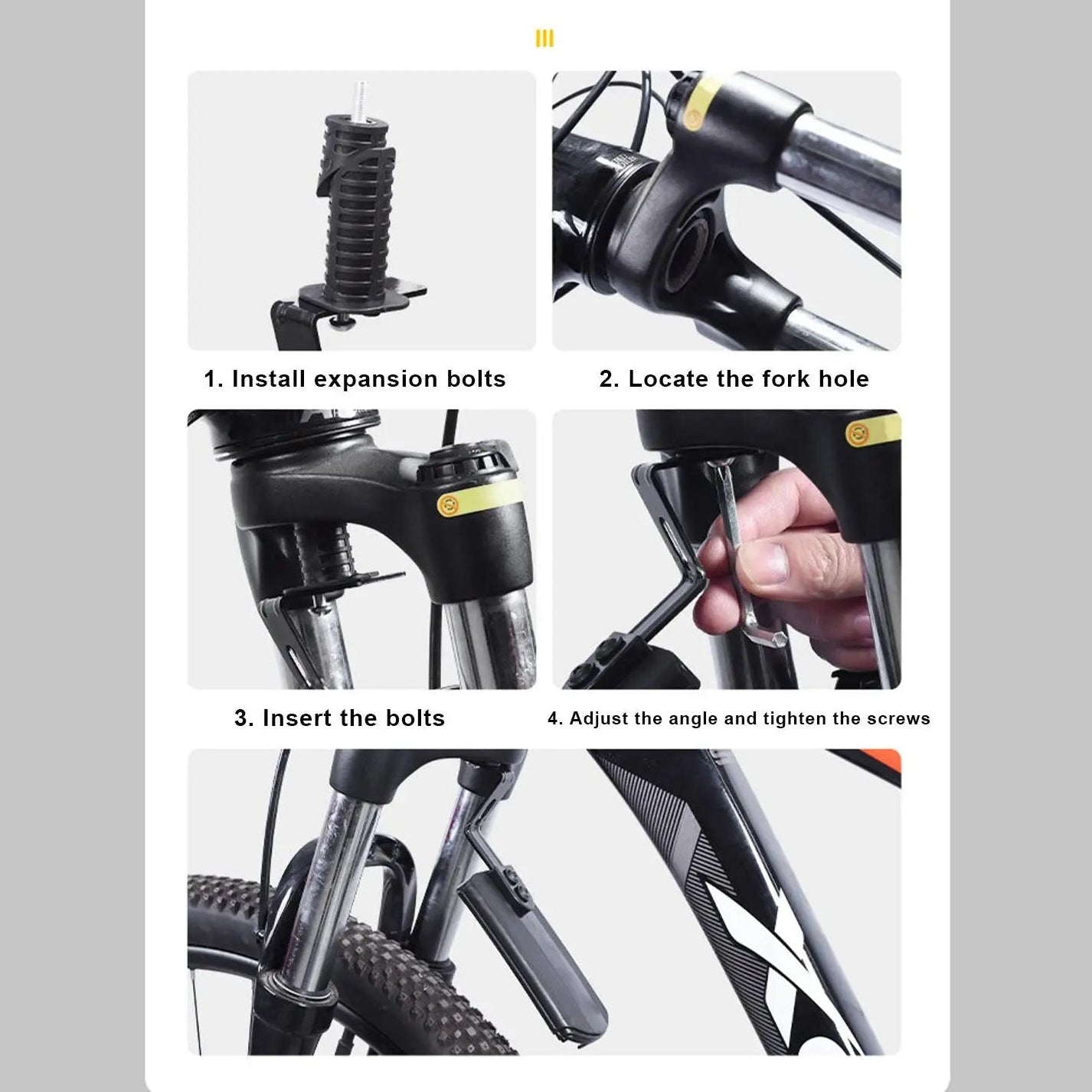 Fahrrad Schutzblech Set vorne & hinten – Verstellbar, Spritzschutz & MTB/E-Bike