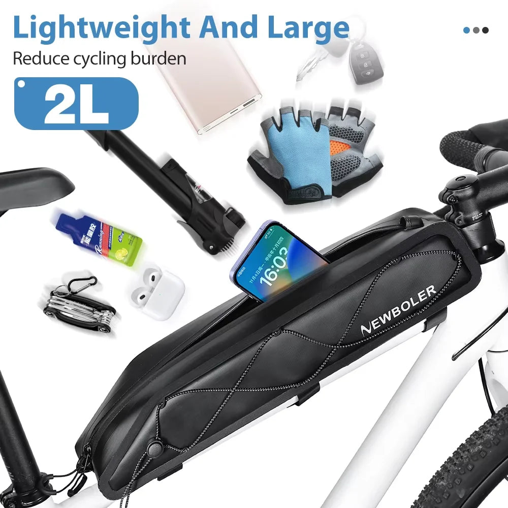 2L Fahrrad-Rahmentasche – wasserdicht & ultraleicht