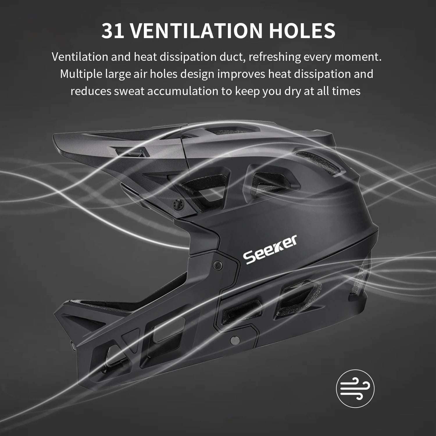 Premium Full-Face MTB Fahrradhelm – Downhill & E-Bike – EN 1078 – CE Belüftungsöffnungen