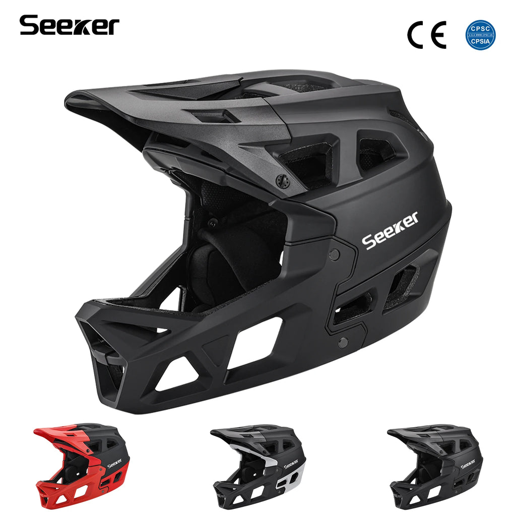 Premium Full-Face MTB Fahrradhelm – Downhill & E-Bike – EN 1078 – CE Belüftungsöffnungen