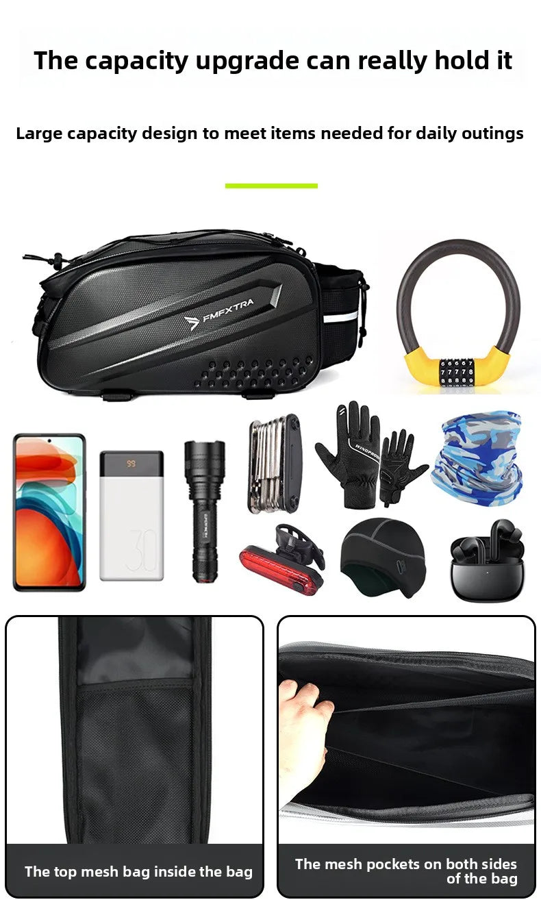 Wasserdichte Fahrrad-Gepäckträgertasche 14 L