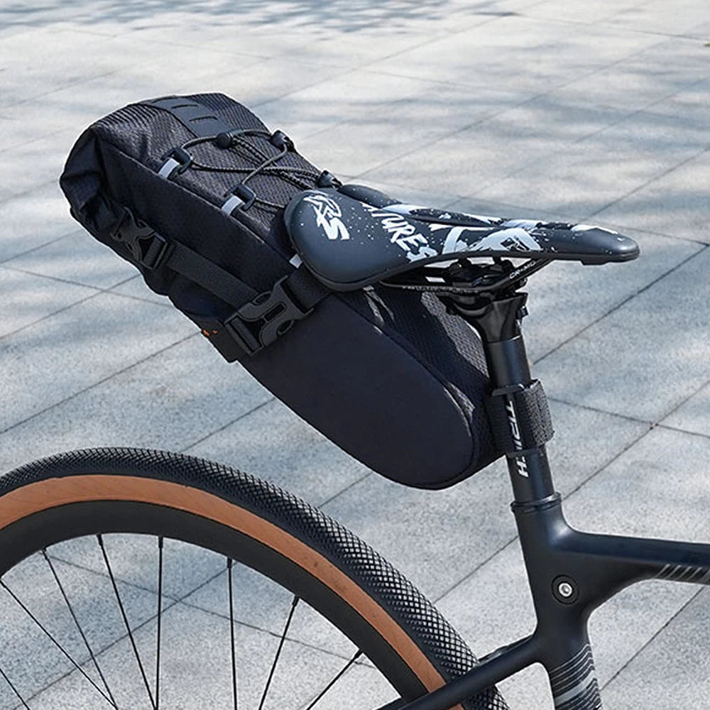 Fahrradtasche 5,8 L – große Satteltasche mit Erweiterungsfunktion