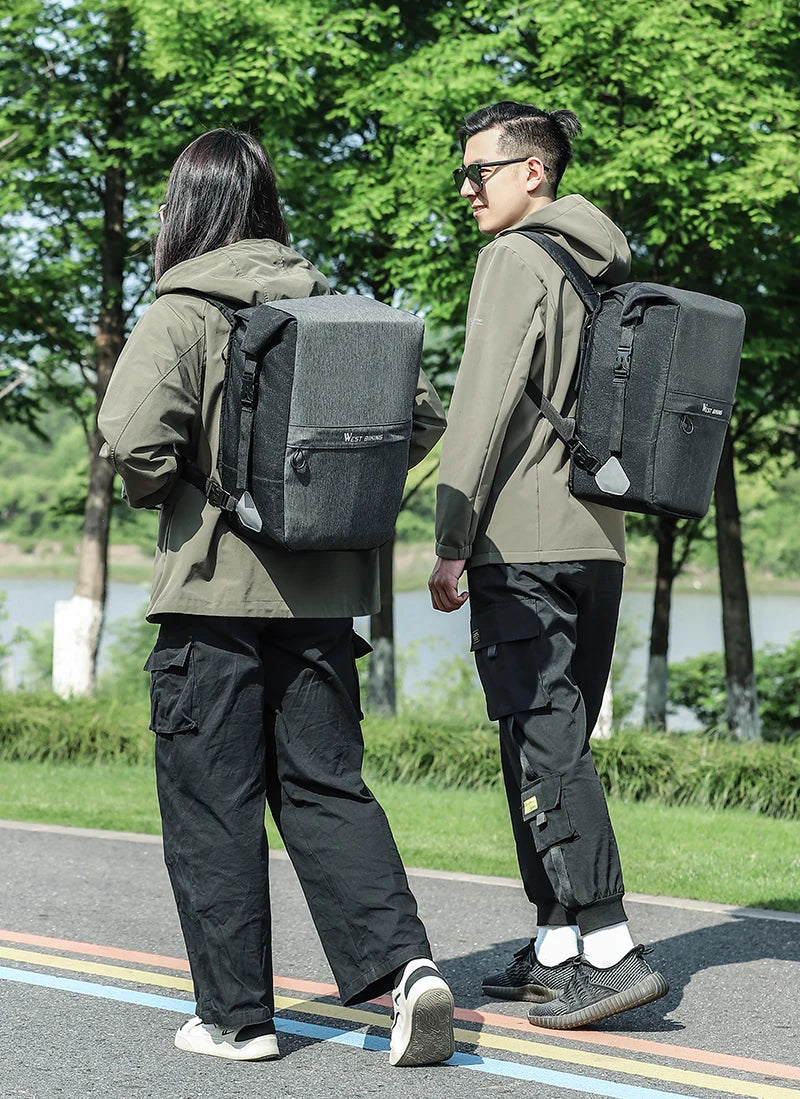 WEST BIKING Premium Wasserdichte Fahrrad-Gepäckträgertasche 17–29 L