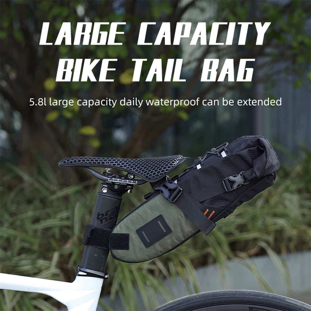 Fahrradtasche 5,8 L – große Satteltasche mit Erweiterungsfunktion