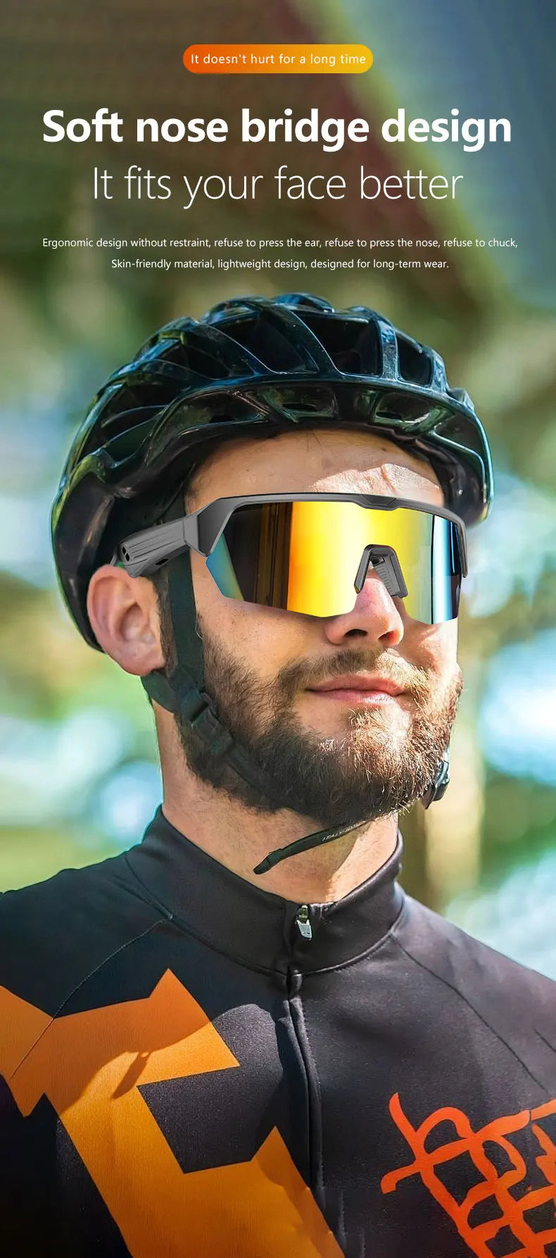 Bluetooth Sport-Sonnenbrille mit Musik & Telefonfunktion – UV400