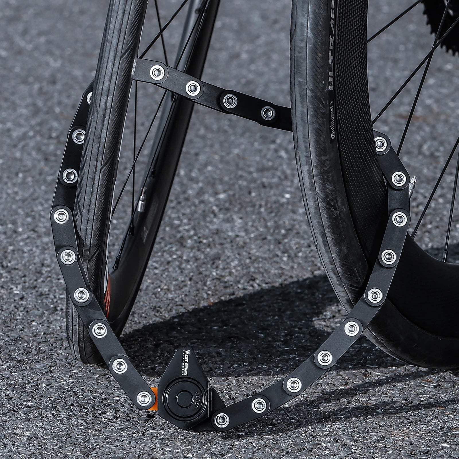 WEST BIKING Faltschloss Fahrradschloss mit Zahlencode – 78 cm – Diebstahlschutz für Fahrrad & E-Bike