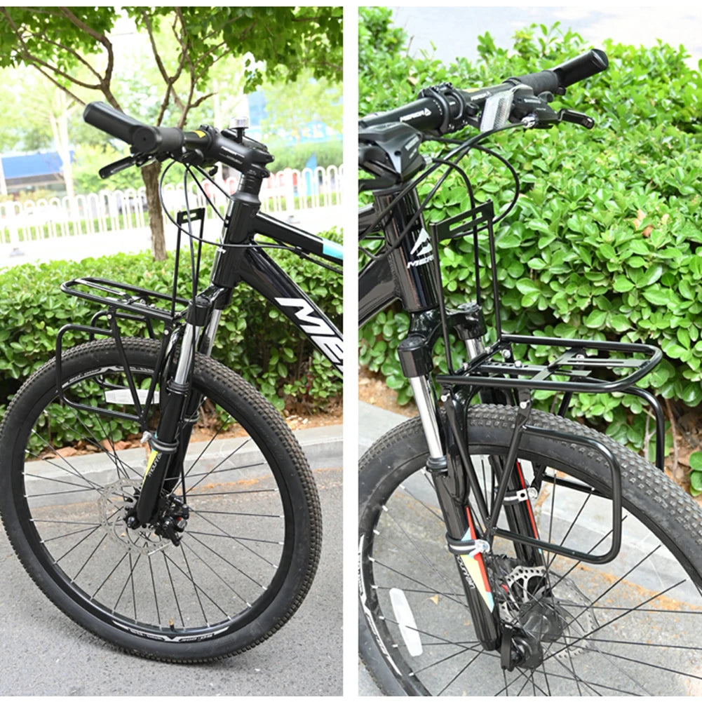 Fahrrad Front Gepäckträger 15 kg – Gepäckträger für MTB & E-Bike – Schwarz
