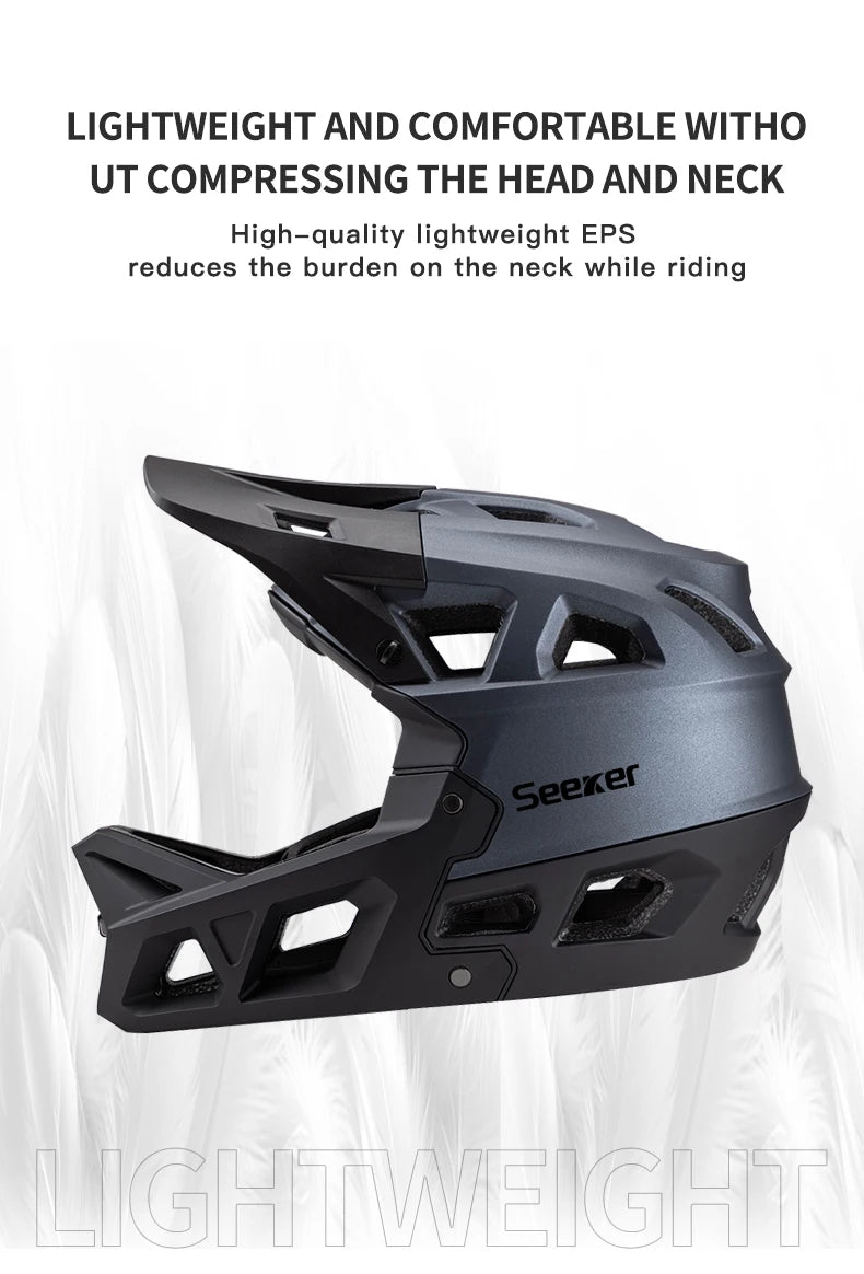 Premium Full-Face MTB Fahrradhelm – Downhill & E-Bike – EN 1078 – CE Belüftungsöffnungen