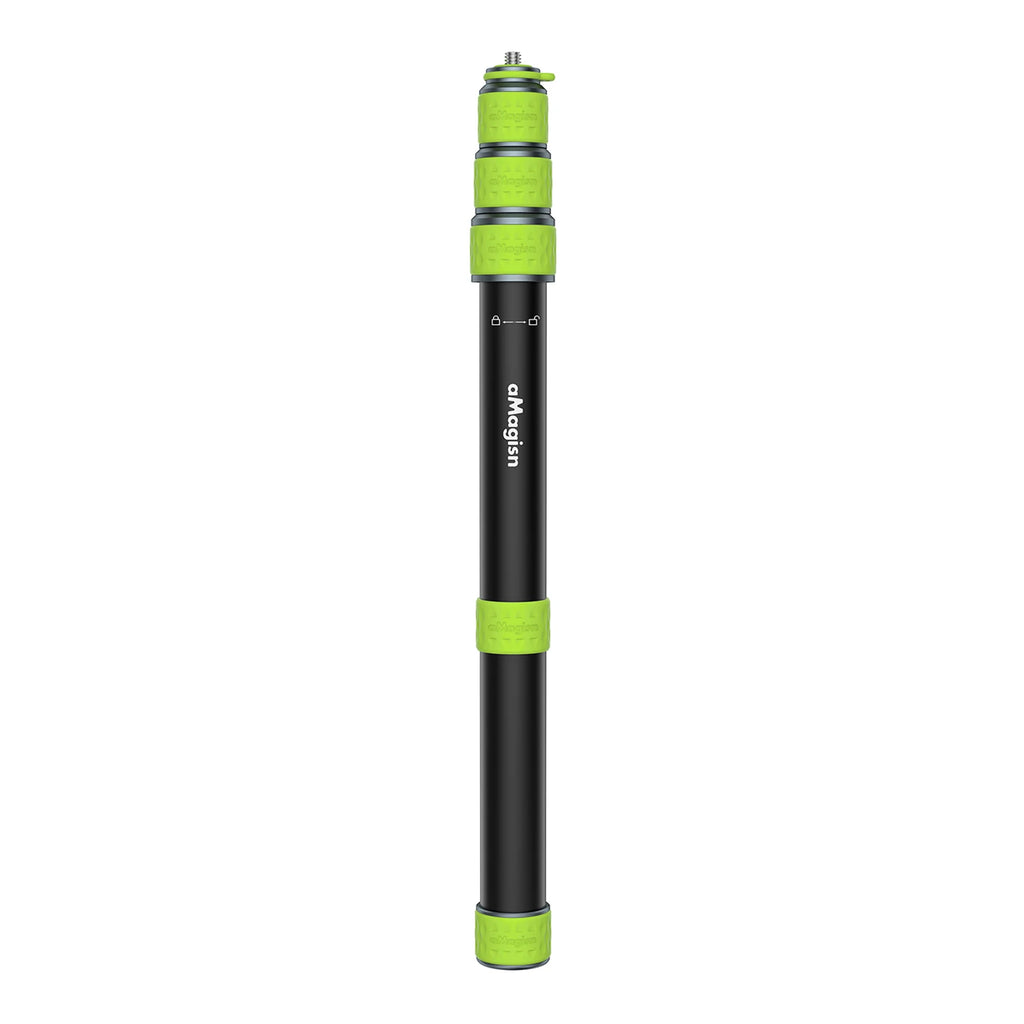 Premium Motorrad & Fahrrad 110 cm Actioncam Selfie Stick – Insta360 / GoPro