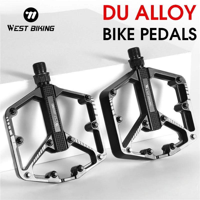 WEST BIKING Premium Aluminium-Pedale – Rutschfest für MTB, Trekking- & E-Bikes