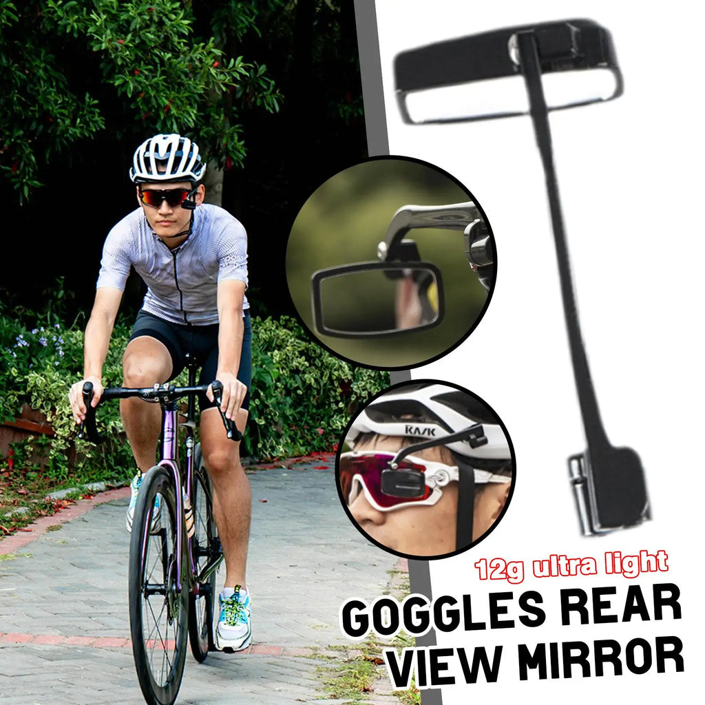 Fahrradbrillen-Rückspiegel – verstellbarer 360° Rückblick