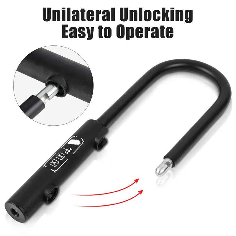 WEST BIKING U-Lock – Robustes Fahrradschloss aus Stahl