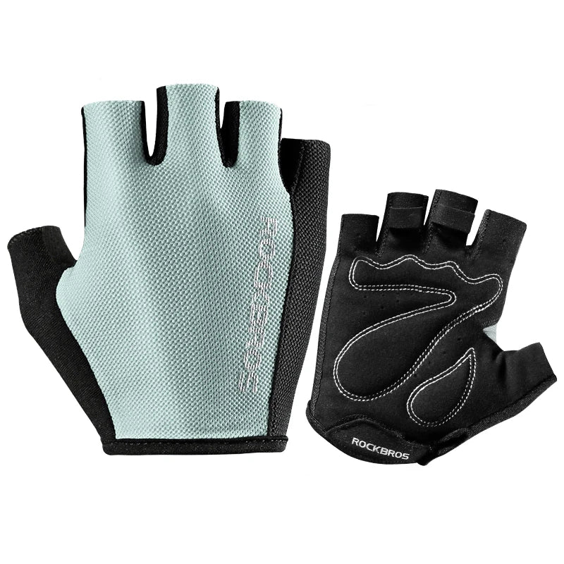 ROCKBROS Fahrradhandschuhe – Halbfinger, atmungsaktiv & stoßabsorbierend