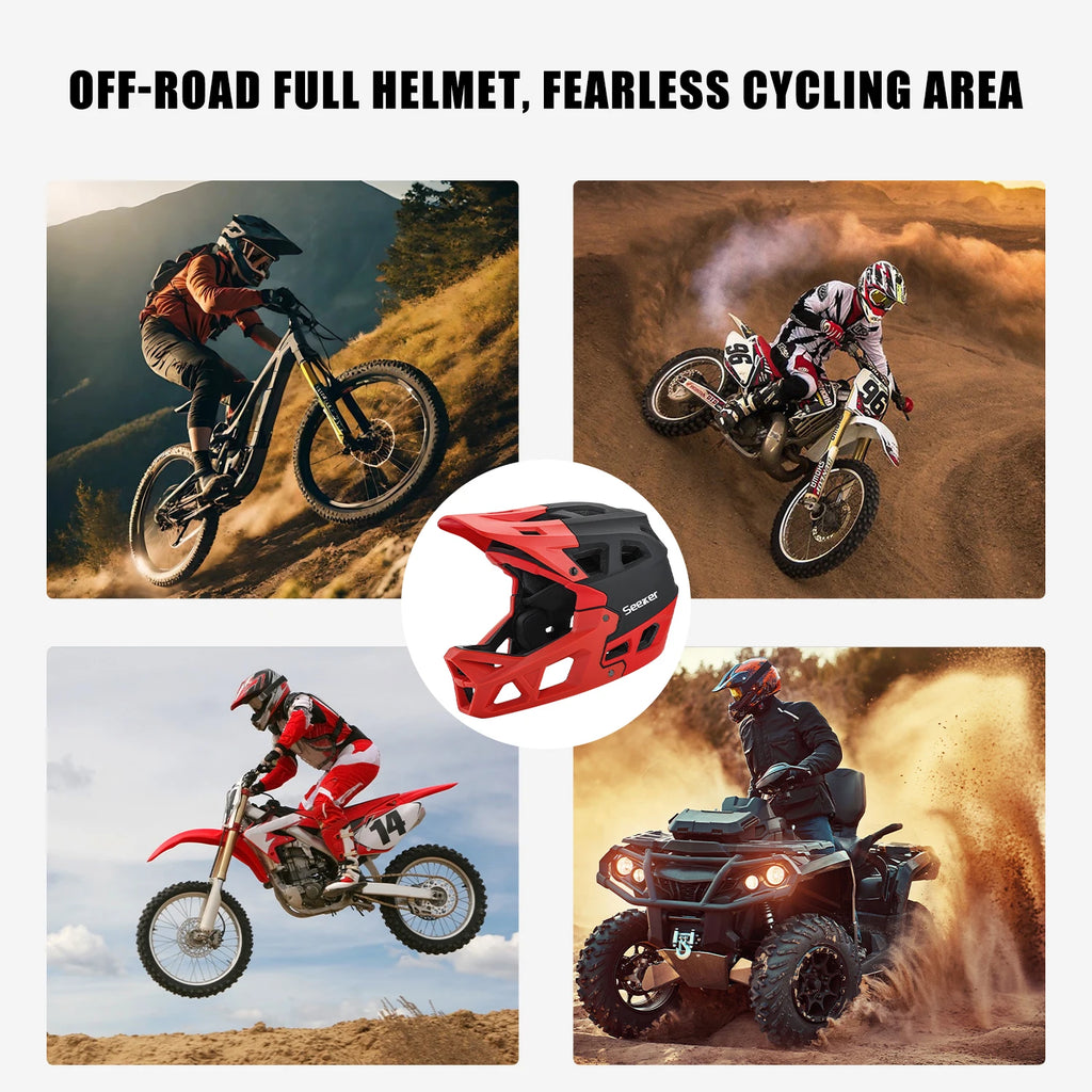 Premium Full-Face MTB Fahrradhelm – Downhill & E-Bike – EN 1078 – CE Belüftungsöffnungen