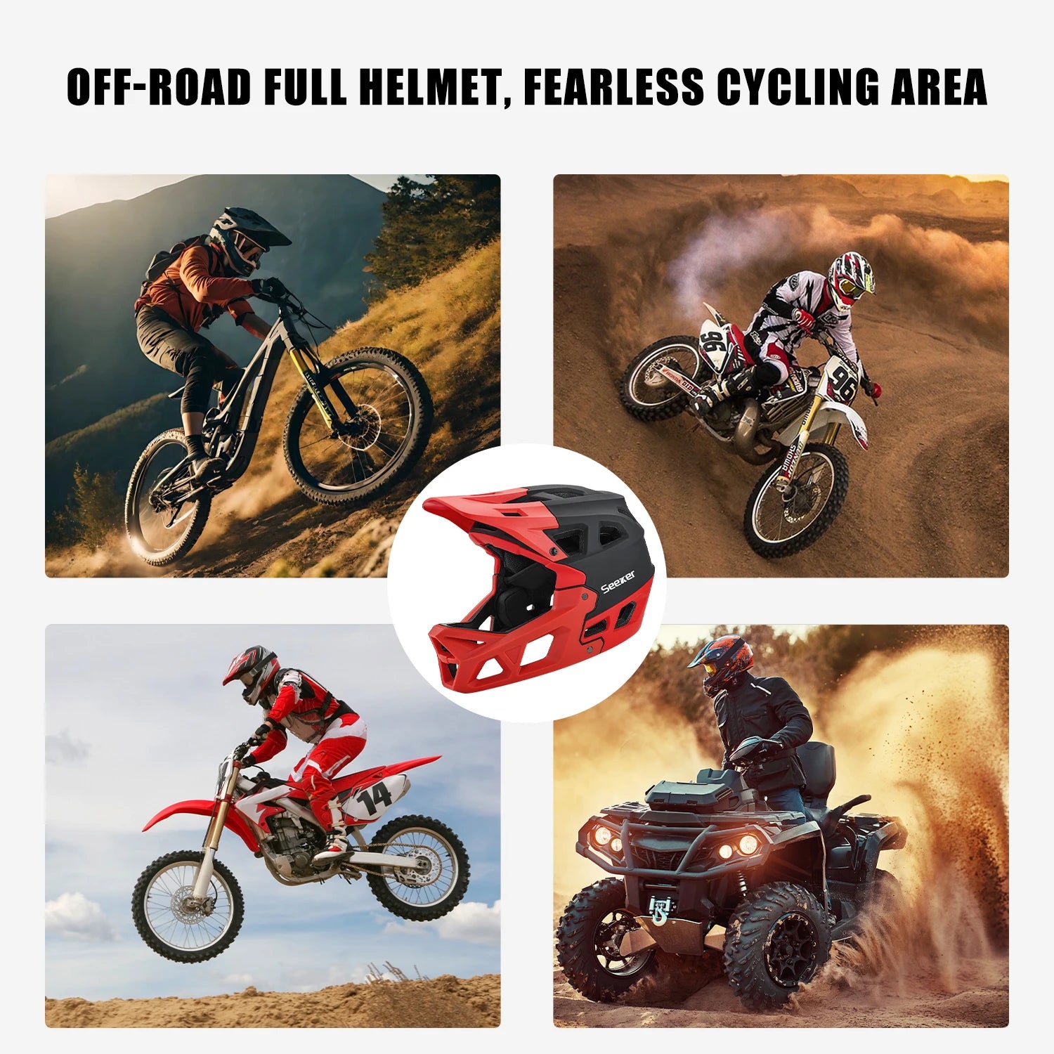 Premium Full-Face MTB Fahrradhelm – Downhill & E-Bike – EN 1078 – CE Belüftungsöffnungen