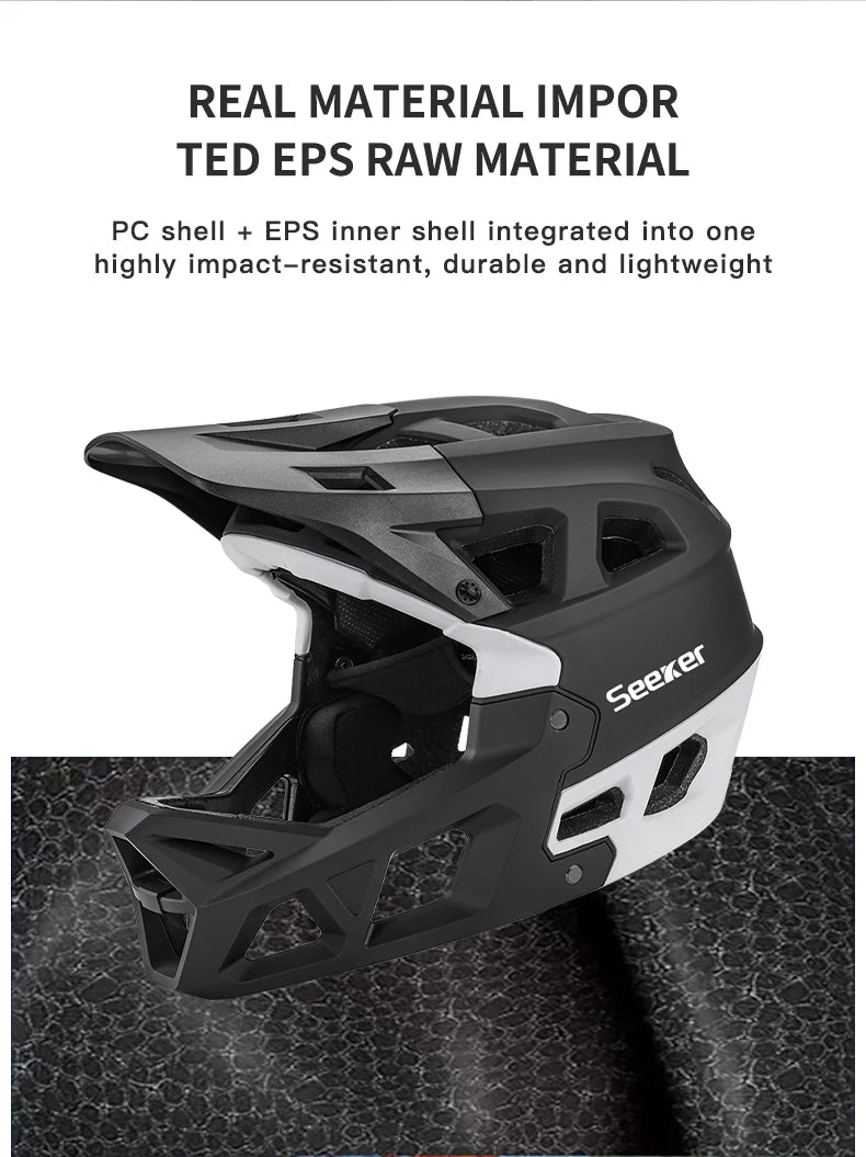 Premium Full-Face MTB Fahrradhelm – Downhill & E-Bike – EN 1078 – CE Belüftungsöffnungen