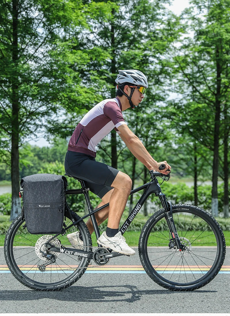 WEST BIKING Premium Wasserdichte Fahrrad-Gepäckträgertasche 17–29 L