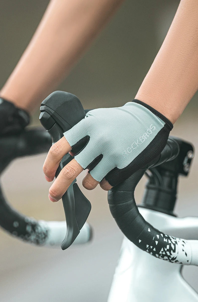 ROCKBROS Fahrradhandschuhe – Halbfinger, atmungsaktiv & stoßabsorbierend