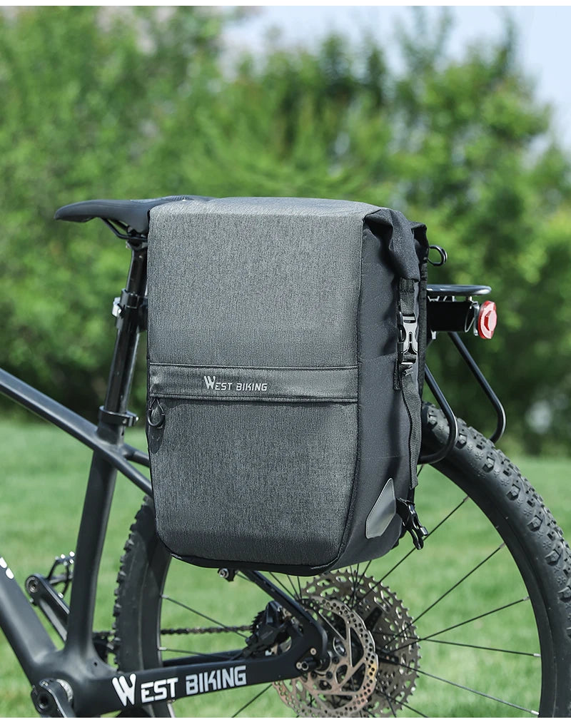 WEST BIKING Premium Wasserdichte Fahrrad-Gepäckträgertasche 17–29 L