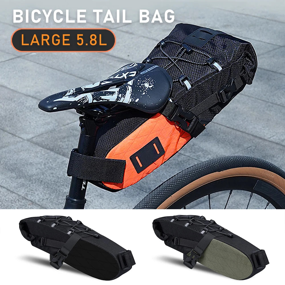 Fahrradtasche 5,8 L – große Satteltasche mit Erweiterungsfunktion