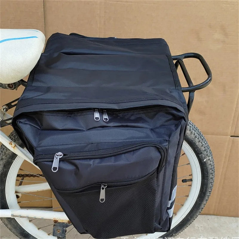 Große Fahrrad-Gepäckträgertasche – Doppeltasche mit viel Stauraum