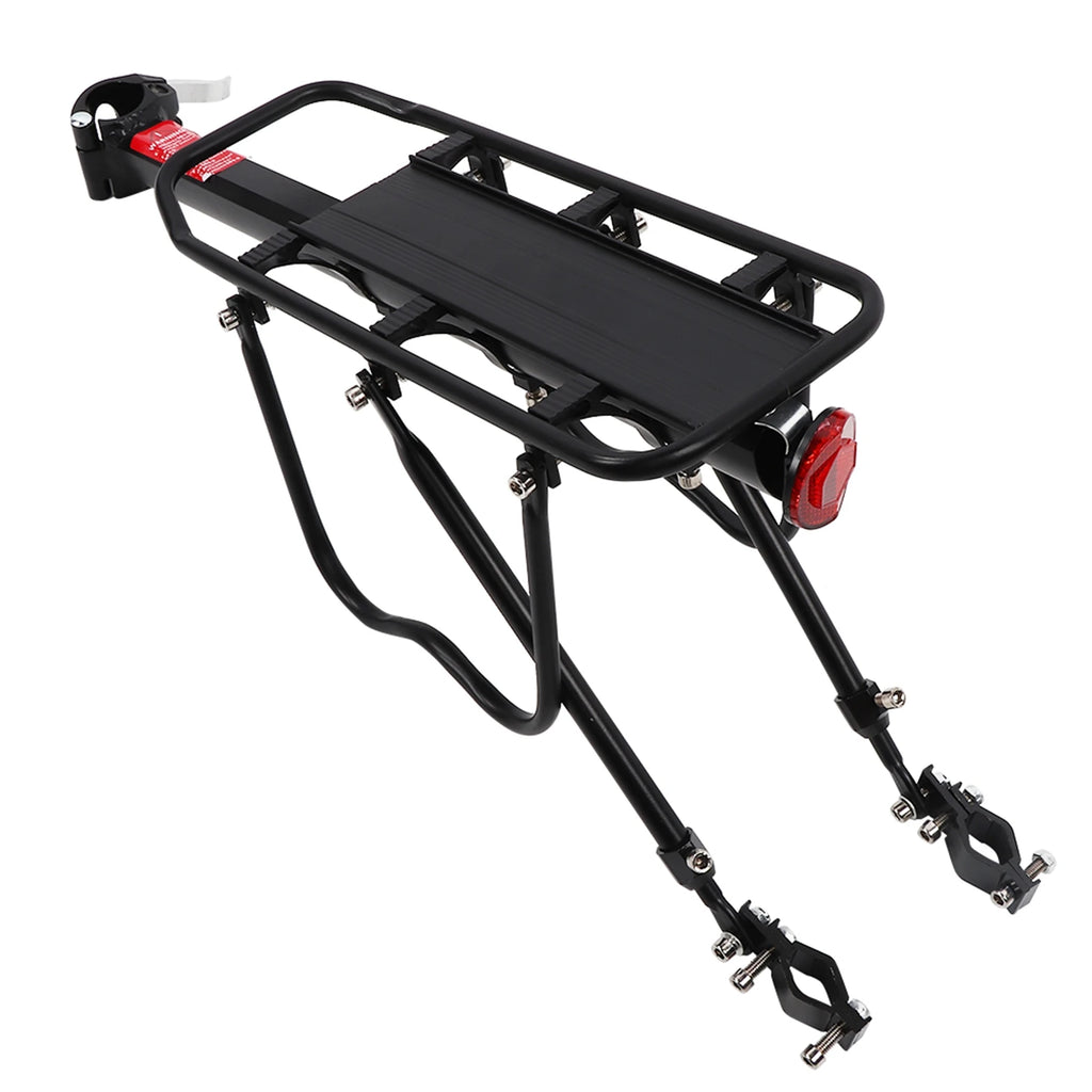 WJ01 Fahrrad-Gepäckträger aus Aluminium – schwarzer Gepäckträger für das Hinterrad