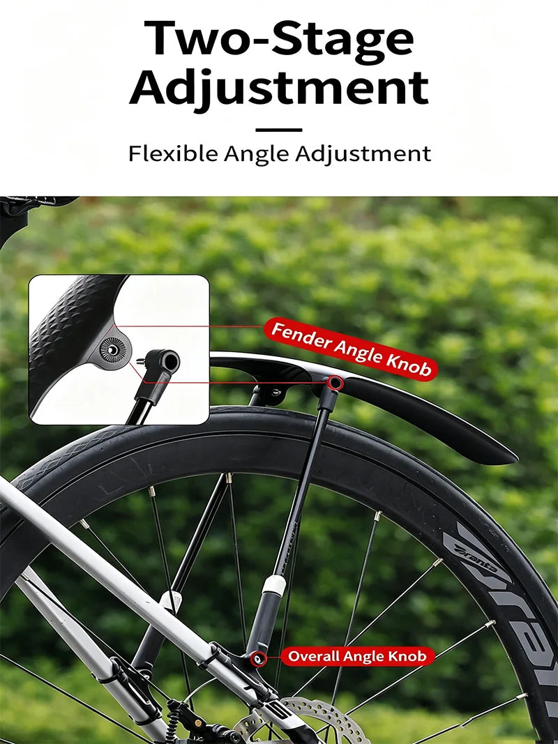 Fahrrad Schutzblech hinten – Verstellbar & extra breit – MTB & E-Bike Spritzschutz