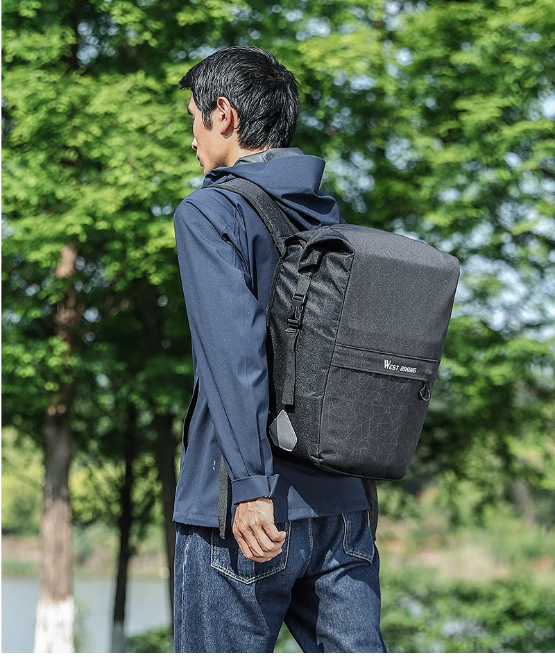 WEST BIKING Premium Wasserdichte Fahrrad-Gepäckträgertasche 17–29 L