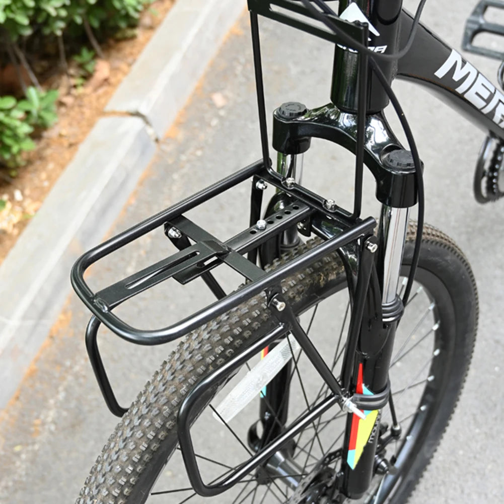 Fahrrad Front Gepäckträger 15 kg – Gepäckträger für MTB & E-Bike – Schwarz