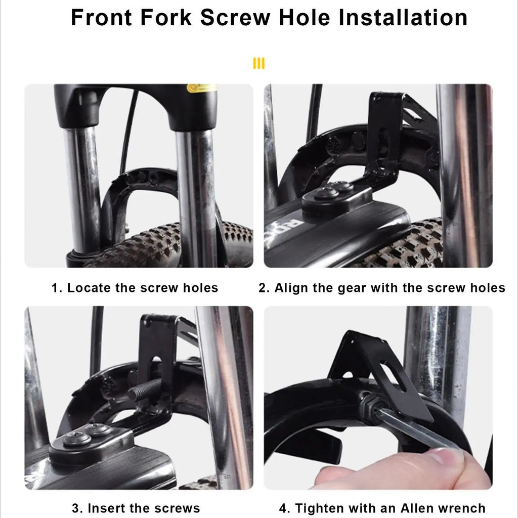 Fahrrad Schutzblech Set vorne & hinten – Verstellbar, Spritzschutz & MTB/E-Bike