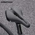 MTB Fahrradsattel Mountainbike – Komfort Sport Sattel, Leicht & Atmungsaktiv, Schwarz